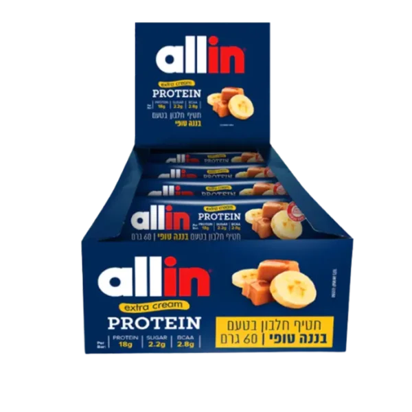 6 יח' חטיפי אול אין ALL IN בננה טופי