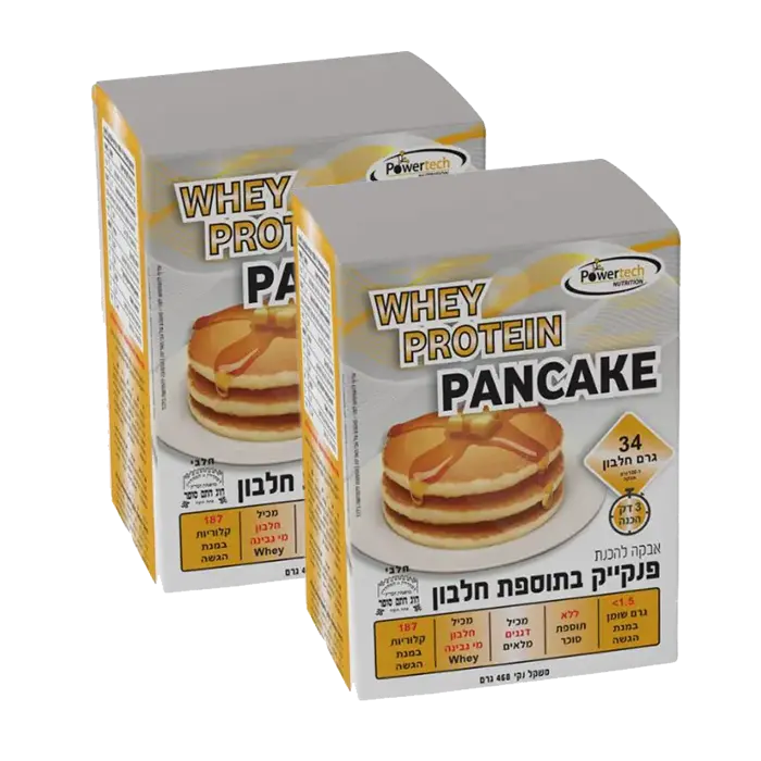 זוג אבקות חלבון להכנת פנקייק Protein MAXX