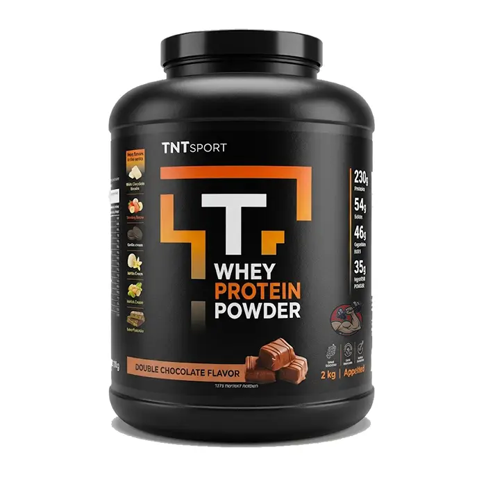 אבקת חלבון טי אנד טי TNT SPORT כשר tnt sport nutriton whay protein powder kosher דאבל שוקולד