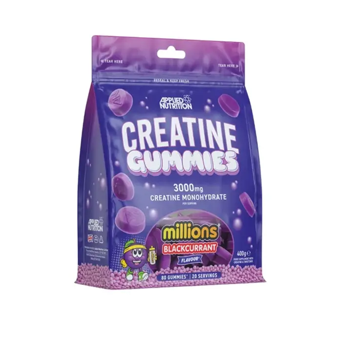 Creatine Monohydrate Gummies applied nutrition millions blackcurrant קריאטין גומי אפלייד